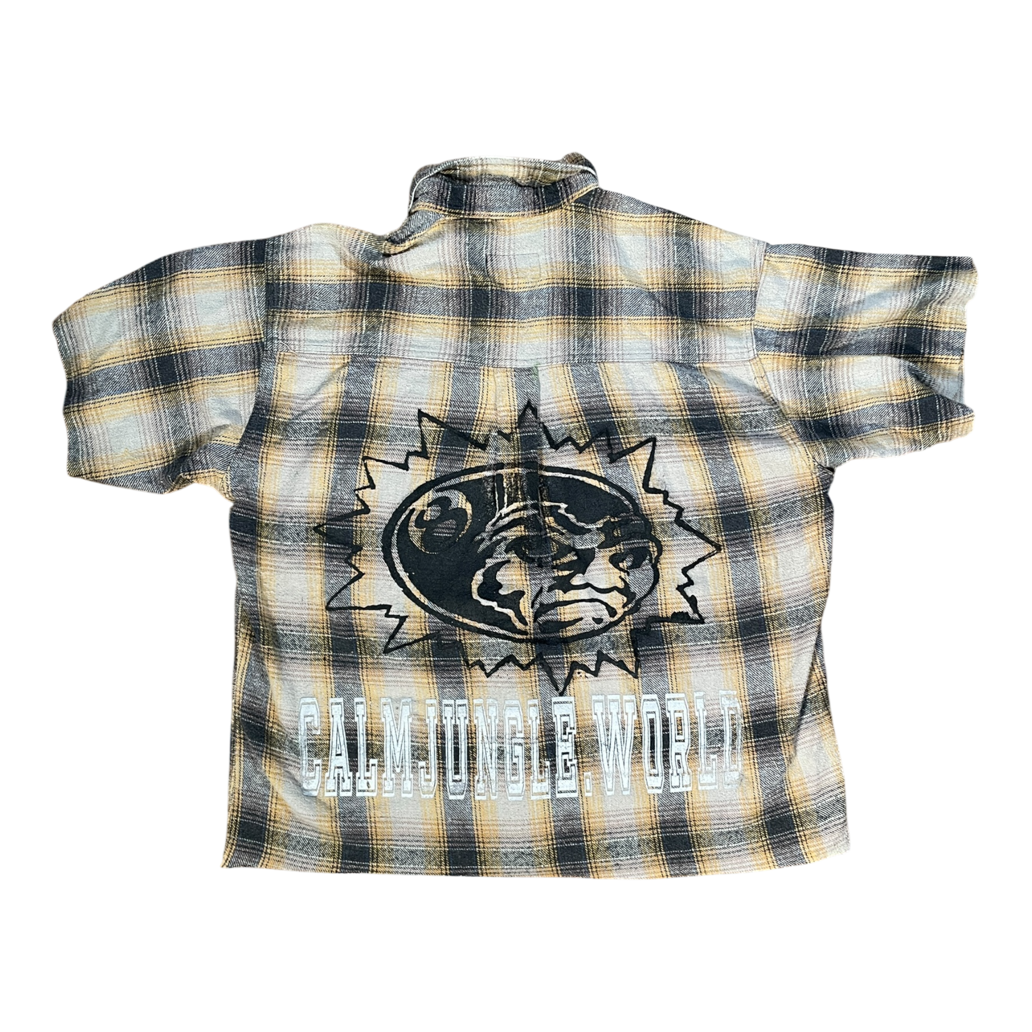 Eight ball cropped flannel