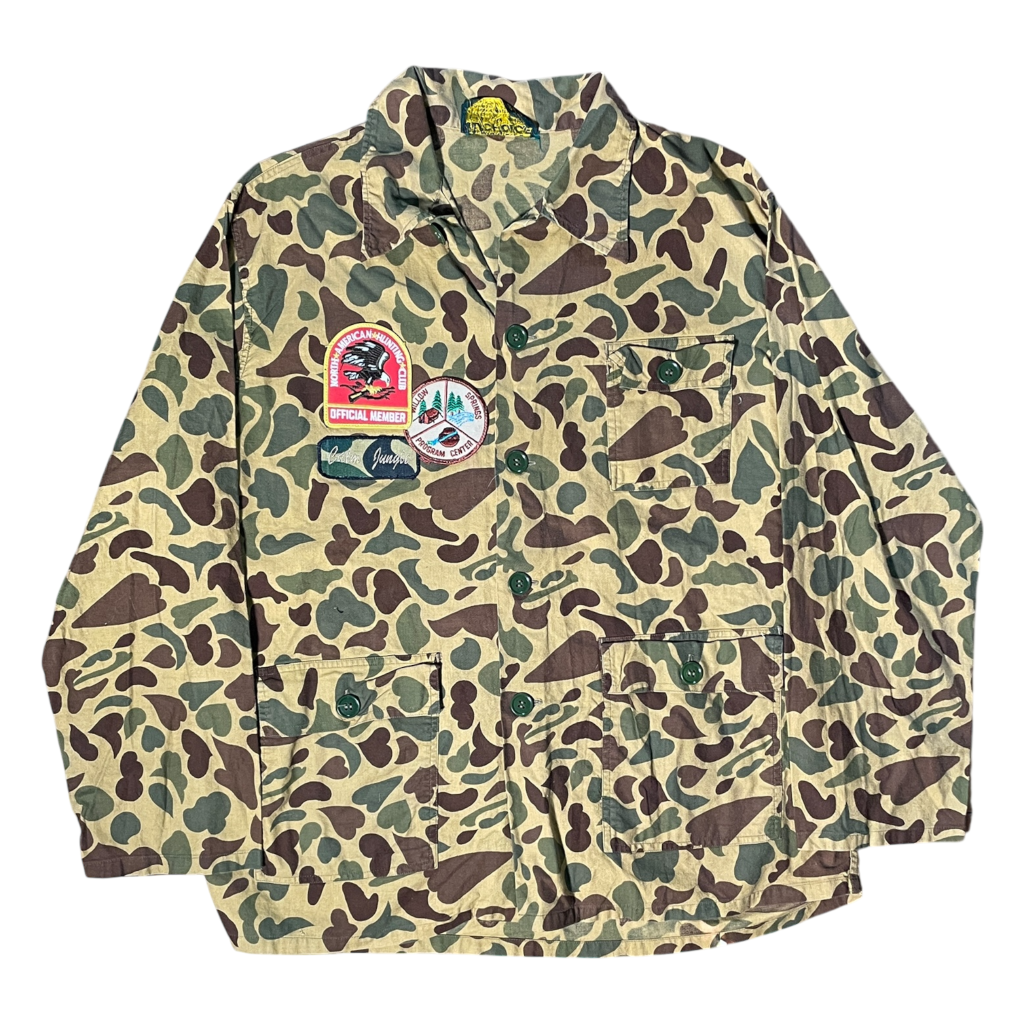 3 pocket camo button up