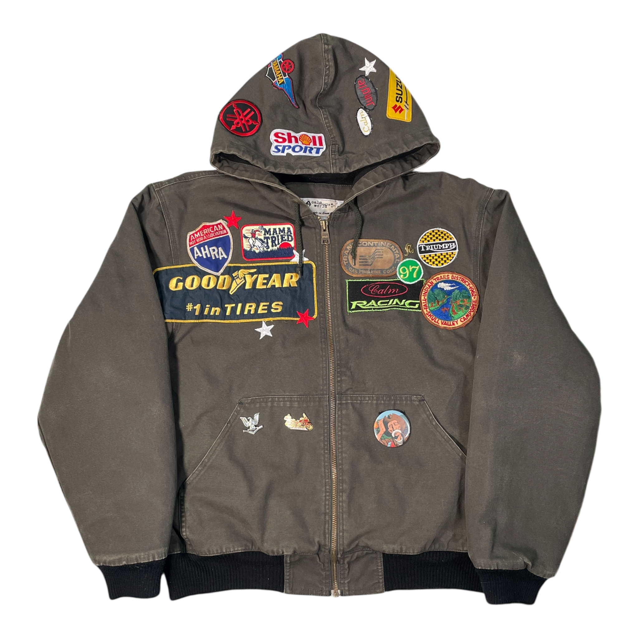 Asphalt Animal hooded Work Jacket