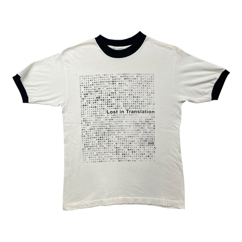 Lost in translation ringer tee