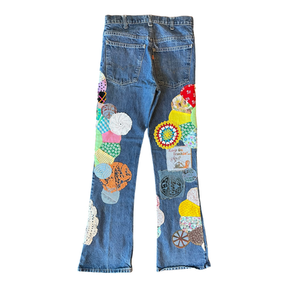 Flared hippy pants