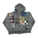 Patchwork zip up jacket