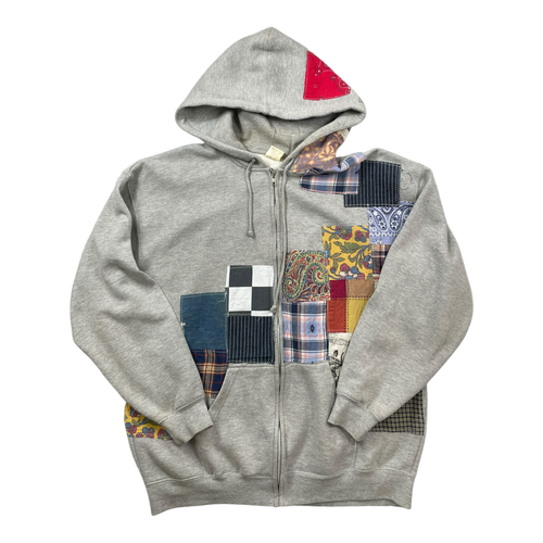 Grey Patchwork Jacket