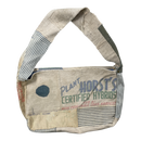 Patchwork newspaper bag