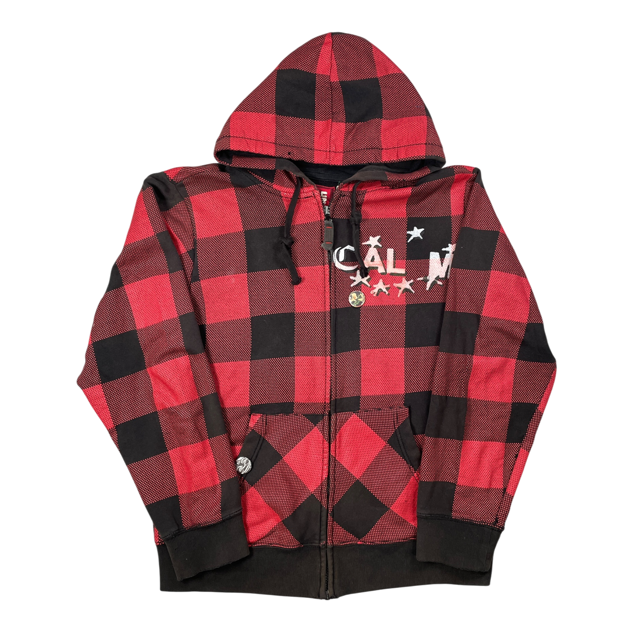 Plaid zip up jacket