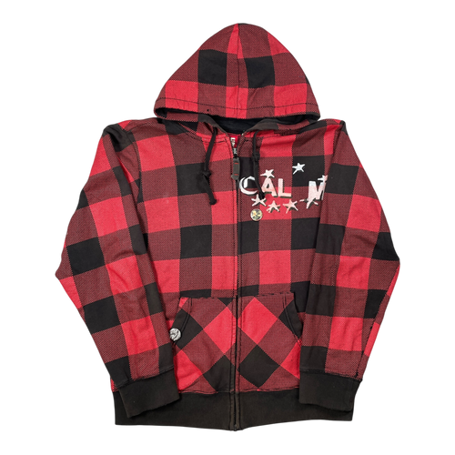 Plaid zip up jacket