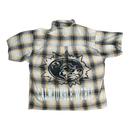 Eight ball cropped flannel