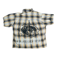 Eight ball cropped flannel