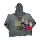 Patchwork zip up jacket