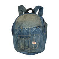 Faded denim bag