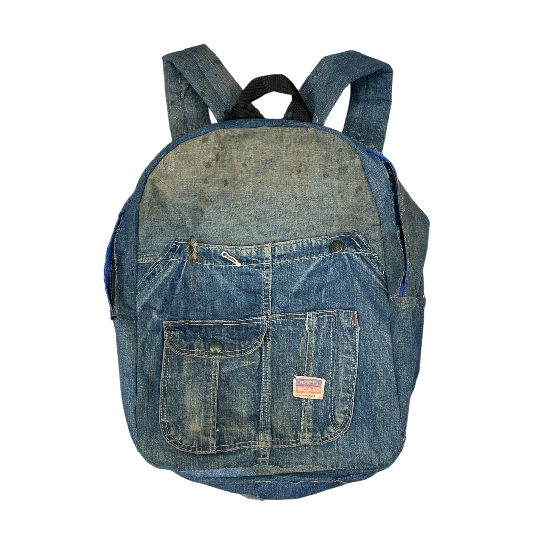 Faded denim bag
