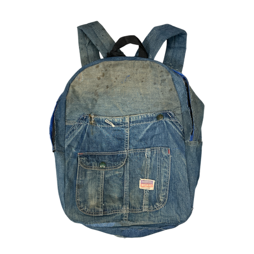 Faded denim bag