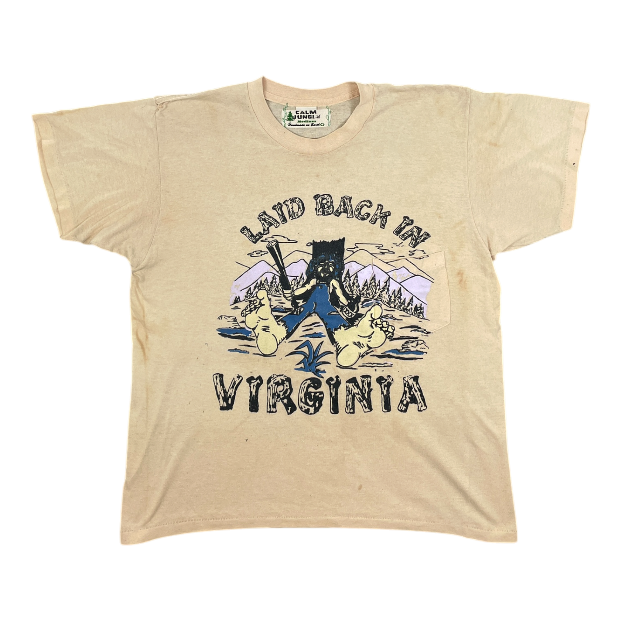 Vintage Laid back in Virginia Pocket Tee