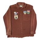 Souvenir waffle knit Button up