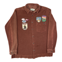Souvenir waffle knit Button up