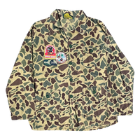 3 pocket camo button up