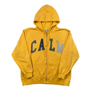 Yellow CALM Zip up jacket