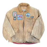 Patched hunting jacket