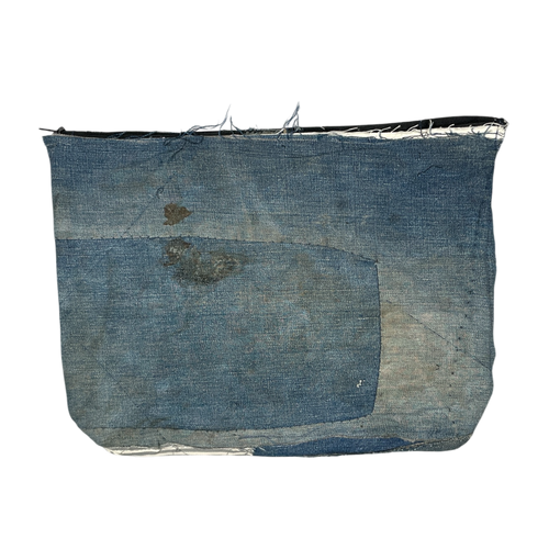 Repaired denim laptop case