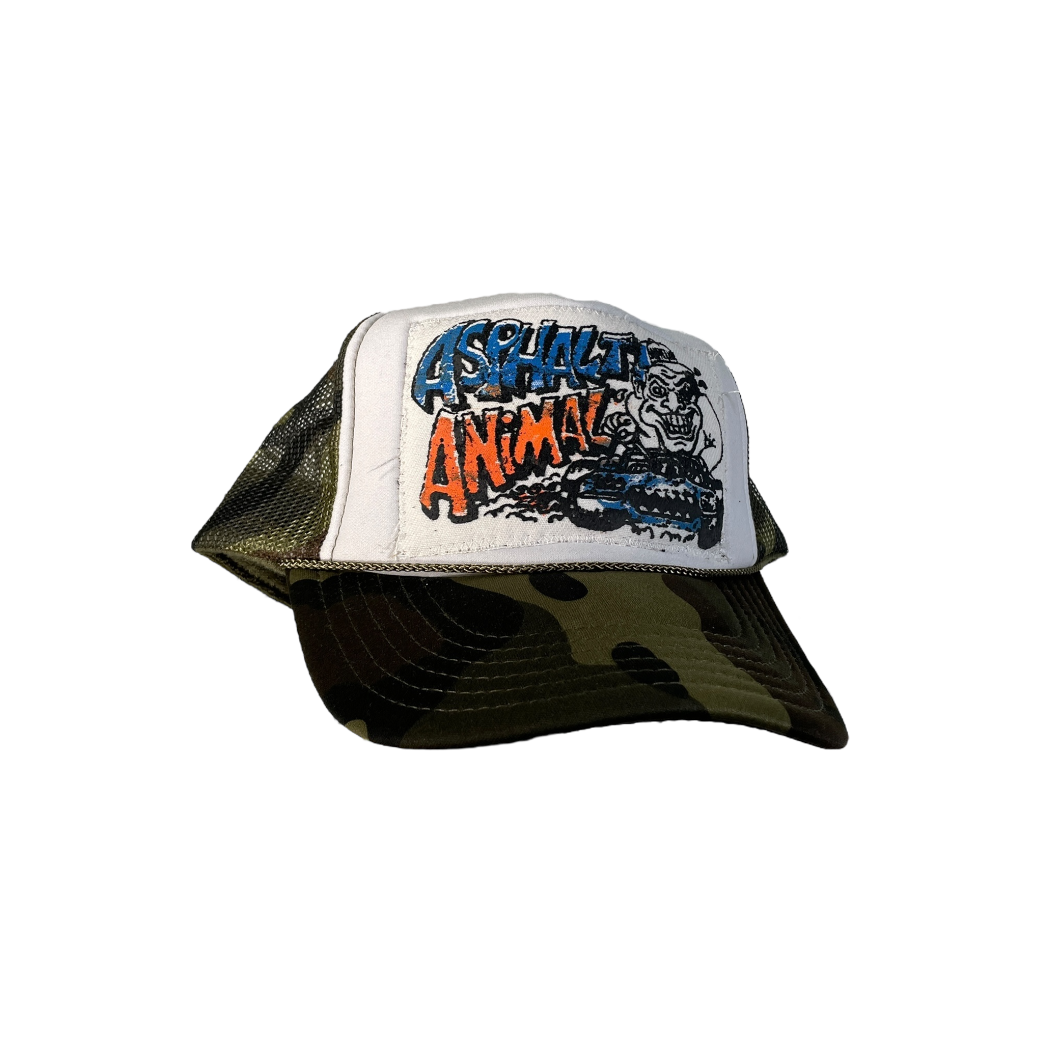 Asphalt animal camo trucker