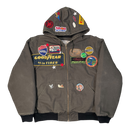 Asphalt Animal hooded Work Jacket