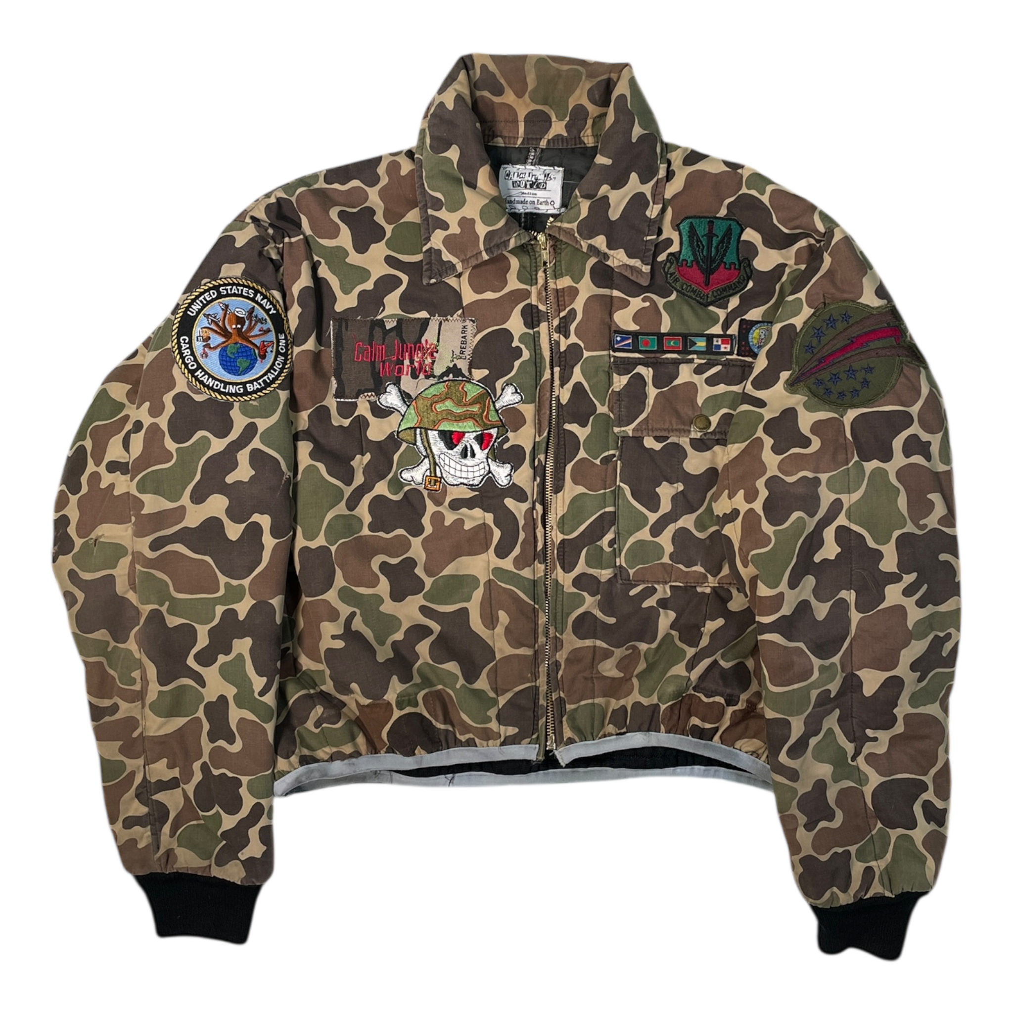 Cropped military jacket